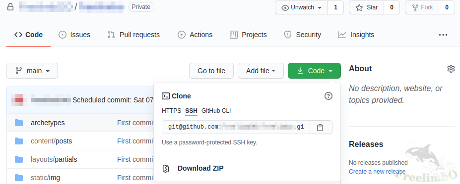 SSH git